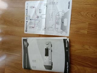 Equipo Sonido Philips Plata y Blanco