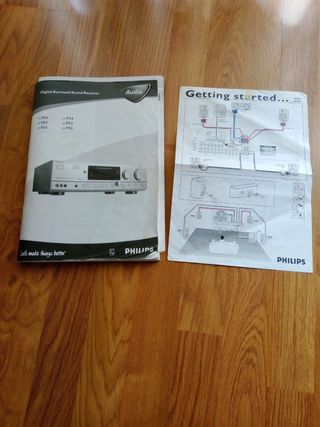 Equipo Sonido Philips Plata y Blanco