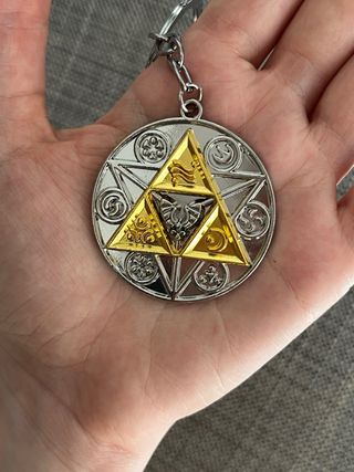 Llavero Trifuerza Zelda Metálico