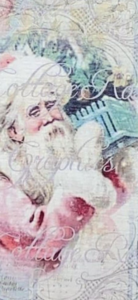 Cuadro Decorativo Papá Noel Vintage