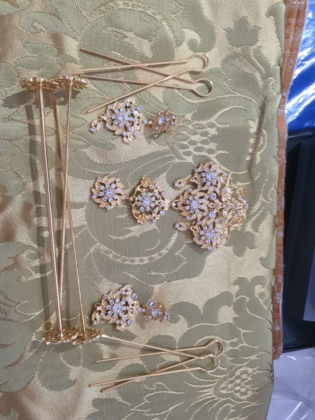 Aderezo Fallera Niña Dorado