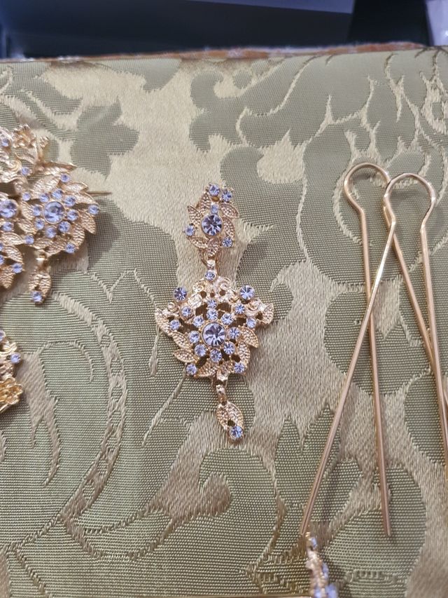 Aderezo Fallera Niña Dorado