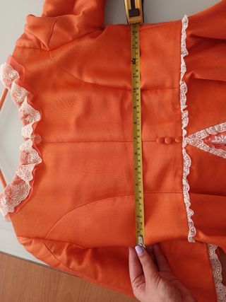 Corpiño Fallera Naranja Niña Talla L