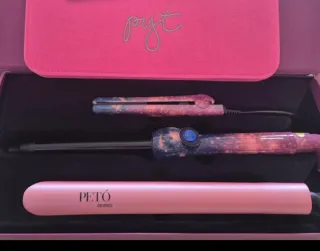 Plancha y Rizador PETÓ Multicolor y Rosa