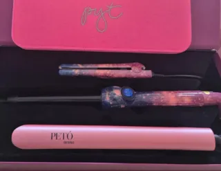 Plancha y Rizador PETÓ Multicolor y Rosa