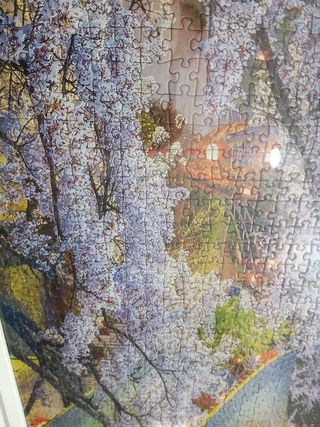 Puzzle Cuadro Templo Japonés Marco Blanco