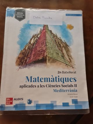 Matemàtiques Aplicades a les Ciències Socials 2...