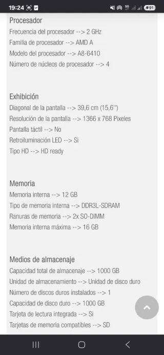 Acer Aspire ES1-521 Rojo