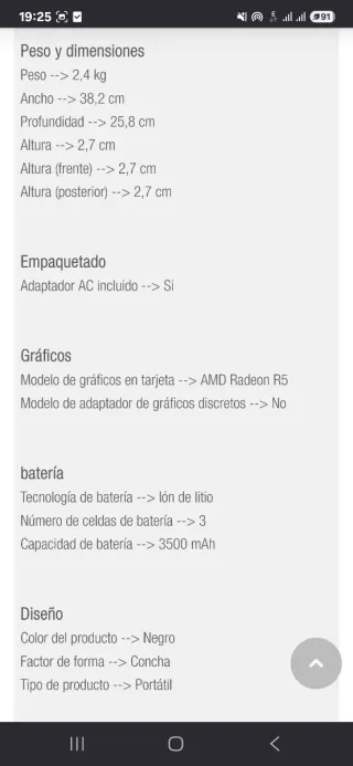 Acer Aspire ES1-521 Rojo