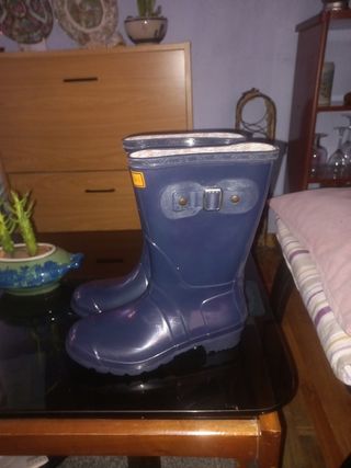 Botas de agua Hunter azul