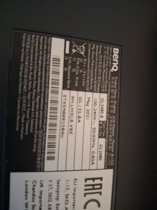 Monitor BENQ 
22x13 pulgadas