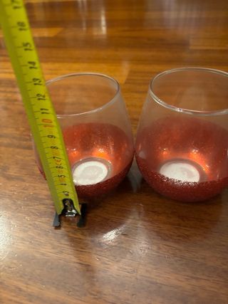 Coppia portacandele brillantini