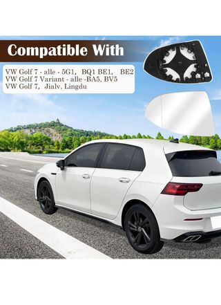 Cristal Espejo Retrovisor Izquierdo para VWGolf 7