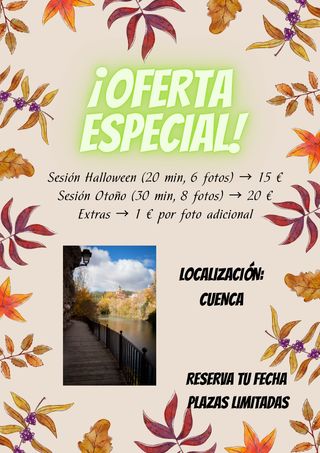 Sesión de fotos especial Halloween/Otoño