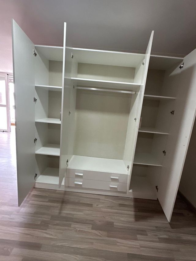 Armario Blanco de 4 Puertas 200X200 OFERTA