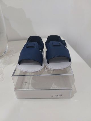 Sandali blu neonato o neonata taglia 15