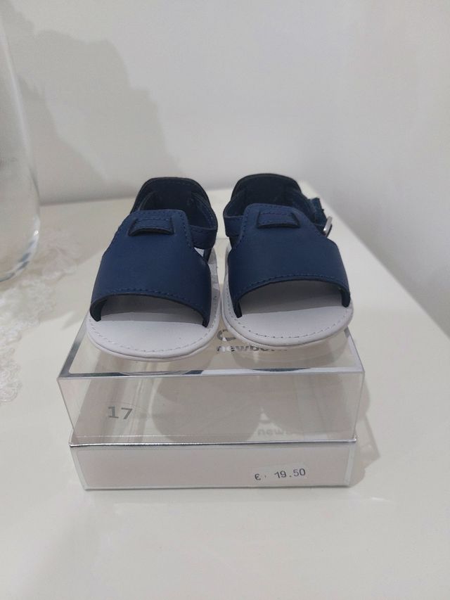 Sandali blu neonato o neonata taglia 15