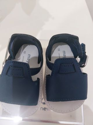 Sandali blu neonato o neonata taglia 15