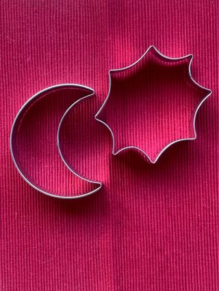 Set 2 maxi stampini tagliapasta luna e sole