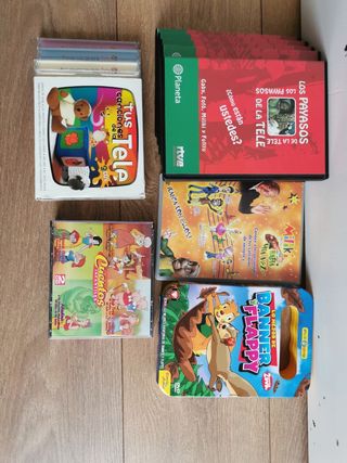 Lote DVDs y CDs Infantiles Canciones y Cuentos