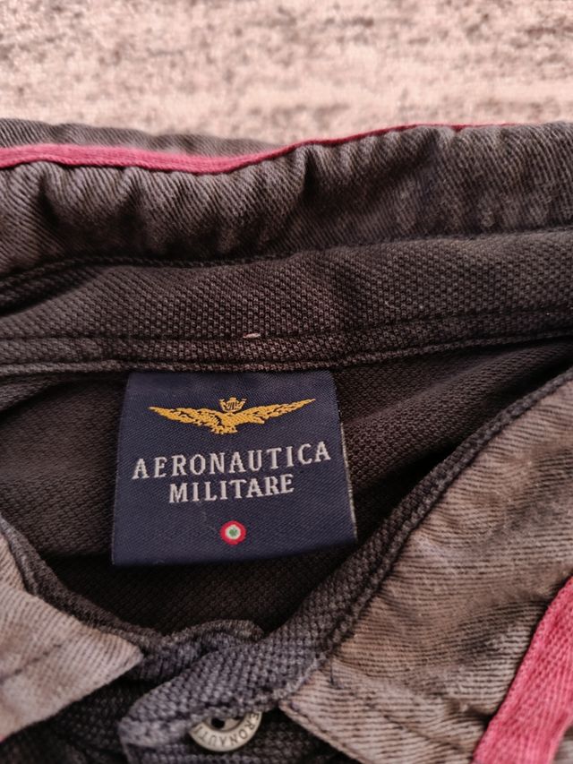 Polo Aeronáutica Militare Negro Talla M