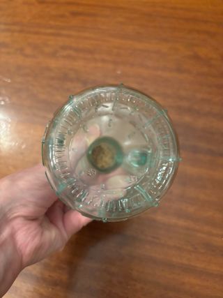 Oliera in vetro decorata, nuova