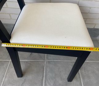 4 Sillas de comedor Ikea negras/blancas