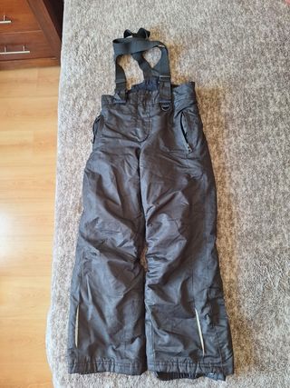 Pantalón de esquí con tirantes para niño 8 años