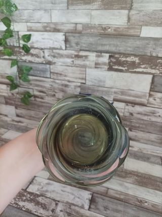 VASO VETRO MURANO FLAVIO POLI BLU SOMMERSO VINTAGE