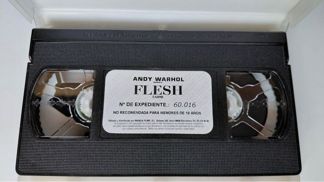 Andy Warhol Paul Morrissey Flesh Carne VOSE VHS