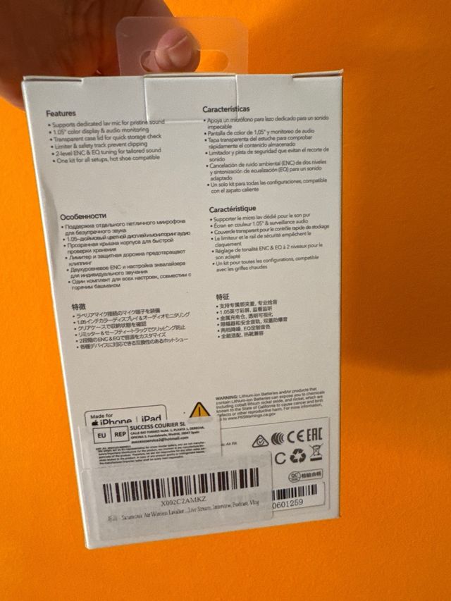 Saramonic Air Micrófono Wireless (PRECINTADO)