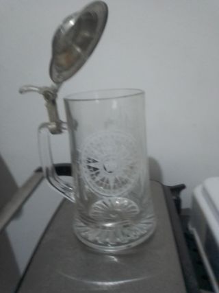 Jarra Náutica Cristal con Tapa Metálica