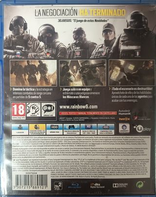 Call of Duty Ghosts y Rainbow Six Siege PS4