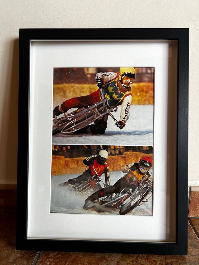 Cuadro de Moto hielo Vintage