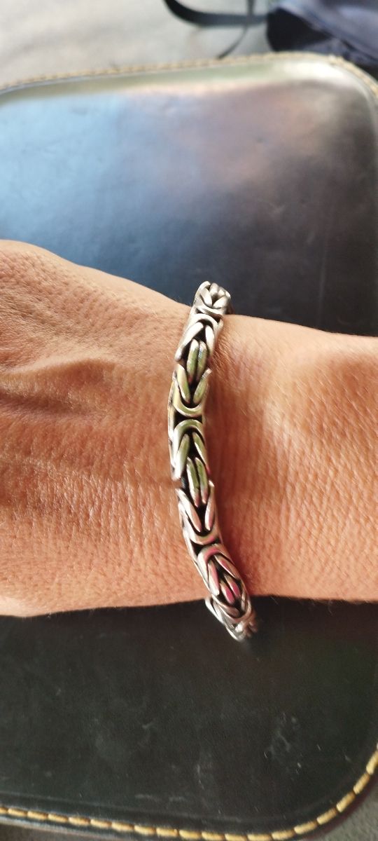 Bracciale bizantino in argento