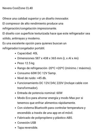 Nevera portátil para furgoneta camper