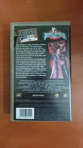 VHS Power Rangers: La Película (Español)