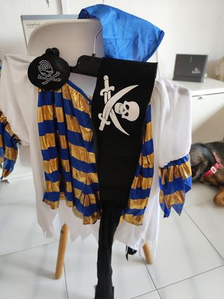 Disfraz Pirata Chica Talla mediana pequeña 14 a 16