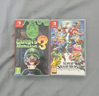 Luigi's Mansion 3 y Smash Bros Ultimate switch