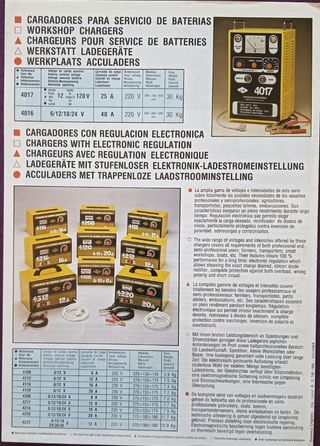 Folleto Publicidad Cargadores Baterías LH