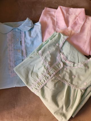 Camicie da notte classiche in tessuto per donna