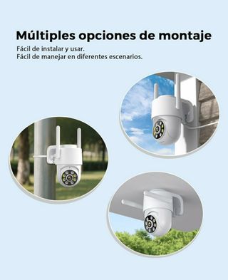 Cámara Vigilancia 1080P WiFi Exterior e Interior 