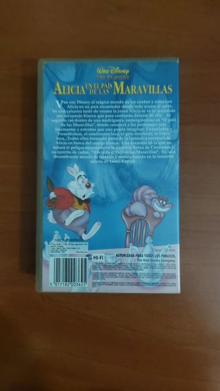 VHS Alicia en el País de las Maravillas (Español)