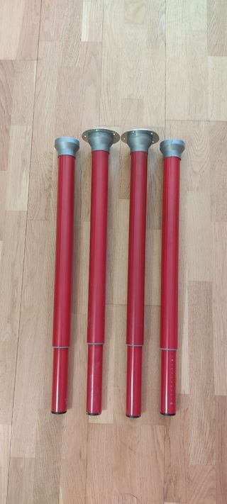 Patas de escritorio rojas (2 unidades)
