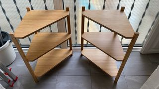 RAGRUND Mueble baño bambú x2