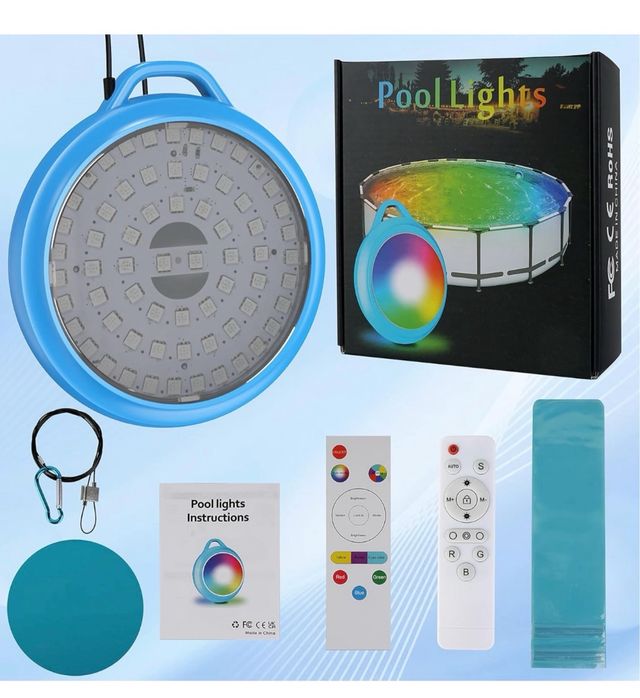 Luces LED para Piscina RGB Control Remoto