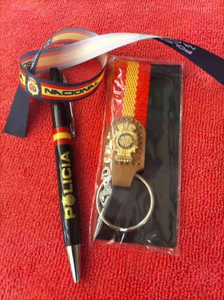 Set Llavero y Bolígrafo Policía Nacional