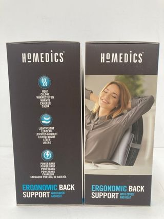 Homedics Cojín de Respaldo Funda + Calor.