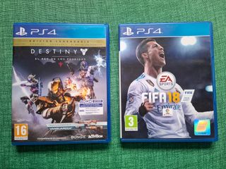 2 Juegos PS4: Destiny y FIFA 18