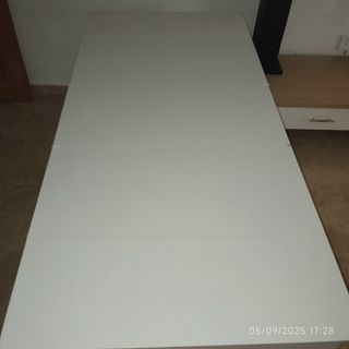 Mesa consola extensible blanca